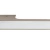 Atlantic Tupai Versaline Tobar Designer Door Handles On Rectangular Rose, Pearl Nickel - T3089LWHPL PEARL NICKEL WITH WHITE DECORATIVE PLATE