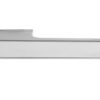 Atlantic Tupai Versaline Tobar Designer Door Handles On Rectangular Rose, Satin Chrome - T3089LWHSC SATIN CHROME WITH WHITE DECORATIVE PLATE