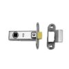 Eurospec TLE8025NP/R Tubular Latch 2.5 - Rounded Strike & Forend Nickel Plated