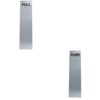 Door Finger Plates - Push & Pull - 300x75mm - Polished Stainless Steel