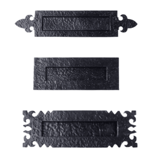 Letter Plate - 230mm - Black Antique Cast Iron