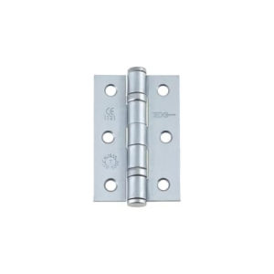 IRONMONGERY SOLUTIONS Latch Pack of Door Handle, Tubular Latch & Hinges - Pack of Door Handle in Satin Chrome Finish
