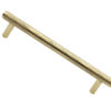 Knurled Cabinet Pull Handle (Various Lengths), Polished Brass