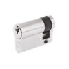 Precision Euro Profile British Standard 5 Pin Single Cylinders (Various Sizes), Polished Chrome