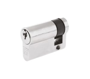 Zoo Hardware Vier Precision Euro Profile British Standard 5 Pin Single Cylinders (Various Sizes), Polished Chrome