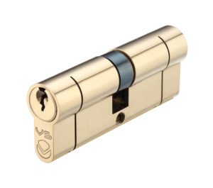 Precision Euro Profile British Standard 5 Pin Double Cylinders (Various Sizes), Polished Brass