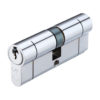 Precision Euro Profile British Standard 5 Pin Double Cylinders (Various Sizes), Polished Chrome