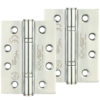 Precision 4 Inch Grade 14 High Performance Hinge, Polished Stainless Steel (sold in pairs)