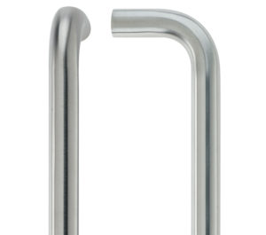 D Pull Handle (19mm OR 21mm Bar Diameter), Satin Stainless Steel