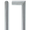 Mitred Pull Handle (19mm OR 21mm Bar Diameter), Satin Stainless Steel