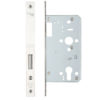 72mm c/c DIN Dead Lock (Square Or Radius Profile), Polished Stainless Steel