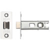 Contract Sprung Tubular Latches (Bolt Through) - Polished Stainless Steel