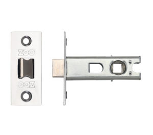 Contract Sprung Tubular Latches (Bolt Through) - Polished Stainless Steel