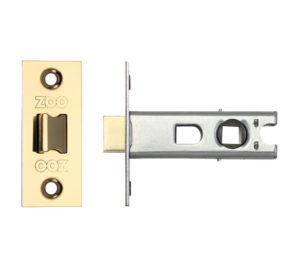Contract Sprung Tubular Latches (Bolt Through) - PVD Stainless Brass