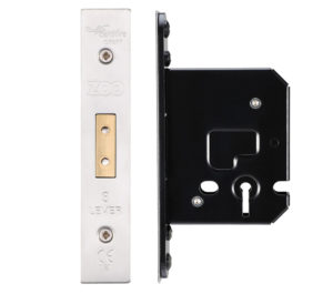 3 Lever Dead Lock (67.5mm OR 79.5mm), Satin Stainless Steel