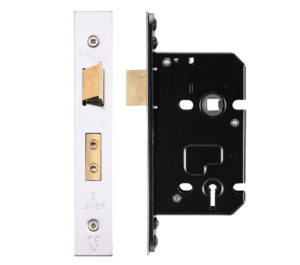 3 Lever Sash Lock (67.5mm OR 79.5mm), Satin Stainless Steel