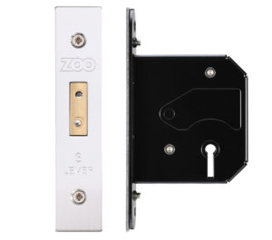 3 Lever UK Replacement Dead Lock (65.5mm OR 78mm), Satin Stainless Steel