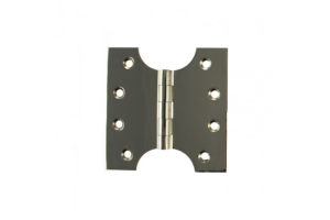 Atlantic (Solid Brass) Parliament Hinges 4" x 2" x 4mm - Polished Nickel