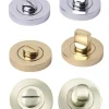 Turn and Release Bathroom Lock - 168x40mm - Multiple Finishes