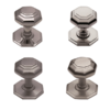 Oct Centre Door Knob - 100mm - Polished Chrome