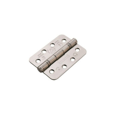 CARLISLE BRASS - HIN14325-13BSS-R EUROSPEC 102 X 76 X 2.5MM RADIUS BALL BEARING HINGE - GRADE 13