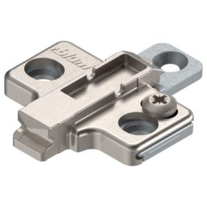 BLUM 175H9100 Clip Mounting Plate Cruciform 0 Mm Zinc For System Screws Two-Part Nickel