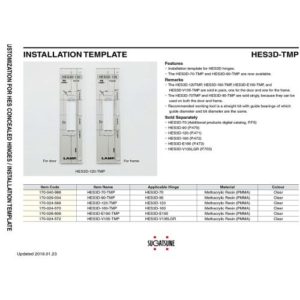 SUGATSUNE HES3D-120-TMP Installation template