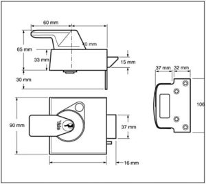 PBS1 Max Security BS3621:2007 Nightlatch