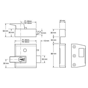 1 Double Locking Nightlatch