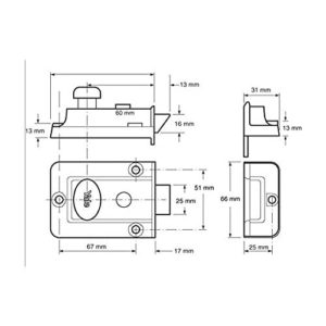 706 Traditional Nightlatch