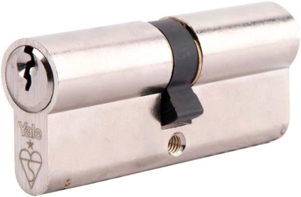 Yale PKM3030-NP- KM Superior 1 star Euro Cylinder lock - 30/30 (70mm) / 30:10:30 - Nickel Finish- High Security