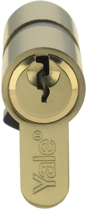 Yale P-ED4045-PB - Euro Cylinder Lock - 40/45 (95mm) / 40:10:45 - Brass Finish - Standard Security