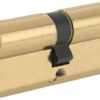 Yale P-ED3535-PB Euro Double Cylinder, 3 Keys Supplied, Standard Security, Visi Packed, Suitable for All Door Types, Brass Finish, 35:10:35 (80 mm)