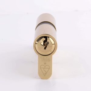 Yale B-ED4040-PB - Euro Cylinder Lock - 40/40 (90mm) / 40:10:40 - Brass Finish - Standard Security - Polybag