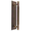 Carlisle Brass BP710BAB168AB Lines Pull Handles on backplate 168mm Antique brass