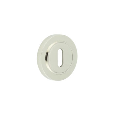 Burlington Standard Keyway Escutcheons Plain Rose Polished Nickel