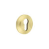 Burlington Euro Profile Escutcheons Chamfered Rose Satin Brass