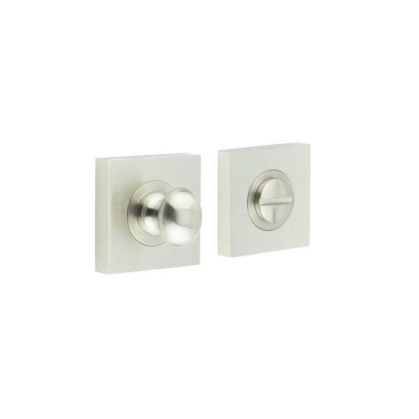 Burlington Turns & Releases Inner 1 Square Plain Rose Satin Nickel