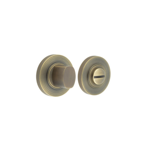 Burlington Turns & Releases Inner 3 Knurled Rose Antique Brass