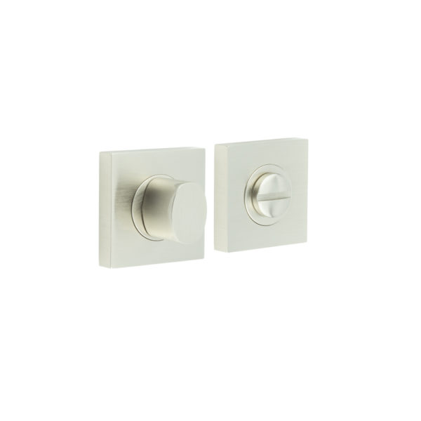 Burlington Turns & Releases Inner 3 Square Plain Rose Satin Nickel