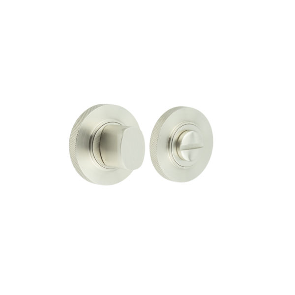 Burlington Turns & Releases Inner 3 Knurled Rose Satin Nickel