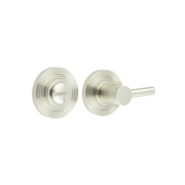 Burlington Easy Turn & Release Reeded Rose Satin Nickel