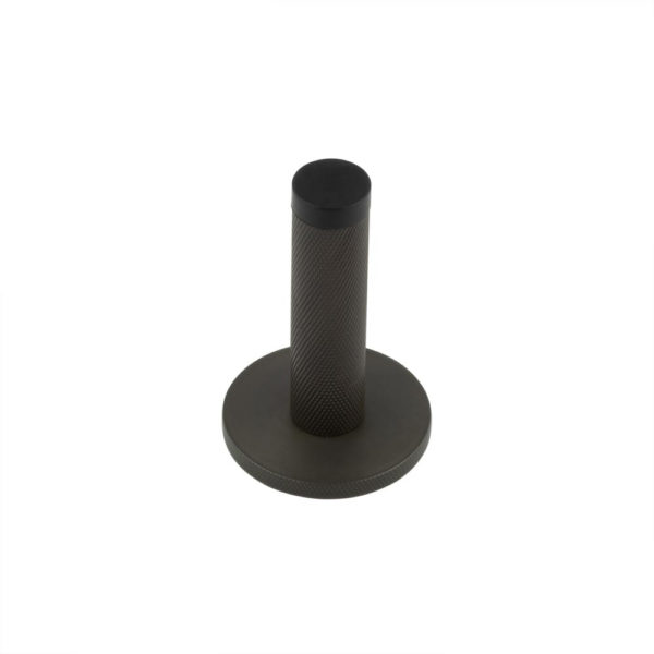 Burlington Knurled Wall Mounted Doorstops Knurled Rose Dark Bronze