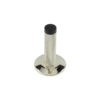 Burlington Knurled Wall Mounted Doorstops Chamfered Rose Polished Nickel