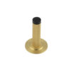 Burlington Knurled Wall Mounted Doorstops Stepped Rose Satin Brass