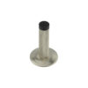 Burlington Knurled Wall Mounted Doorstops Chamfered Rose Satin Nickel