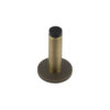 Burlington Plain Wall Mounted Door Stops Knurled Rose Antique Brass