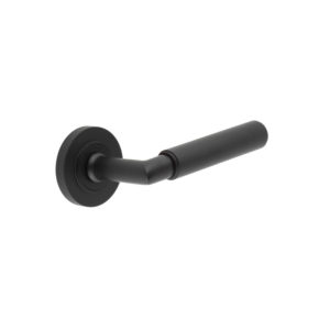 Piccadilly Door Handle on Plain Rose Black