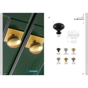 Carlisle Brass FTD750MB Warwick Cupboard Knob Matt Black