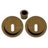 Acre & Clutton Sliding Door Flush Pull Handle Set Key Profile 57mm Antique Brass